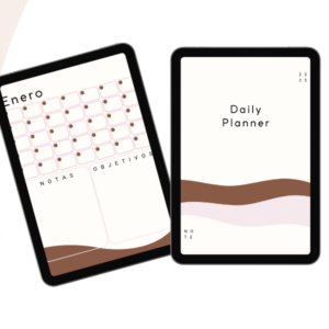 PLANNER WAVES BROWN | ESP ✨